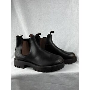 Universal Thread Womens Chelsea Lug Sole Boots Black Brown Goring Size 8.5W